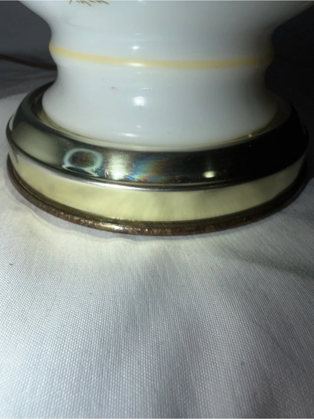 Vintage Floral Milk Glass 